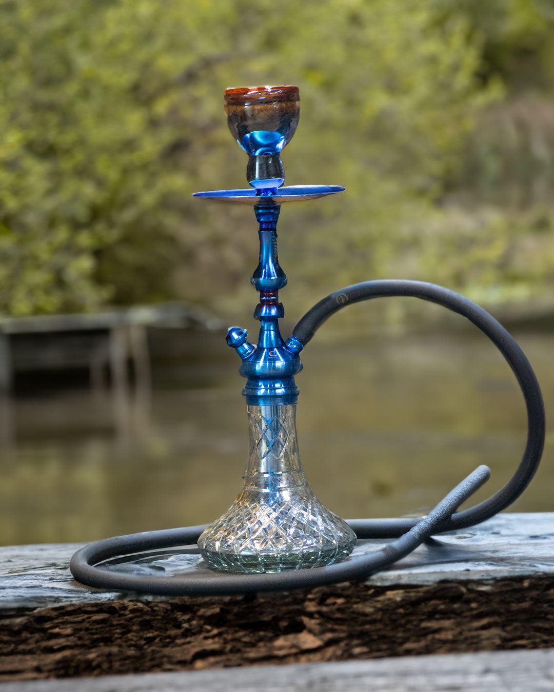 COCOYAYA Simba Hookah - Blue Stem / Grey Base