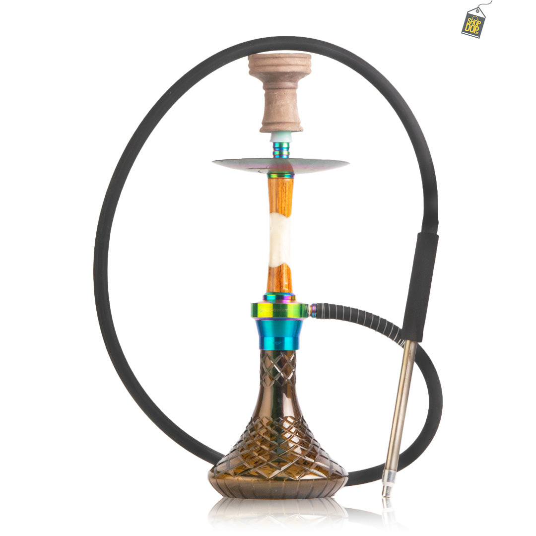 COCOYAYA Sydney Hookah - Rainbow Stem / Grey Base