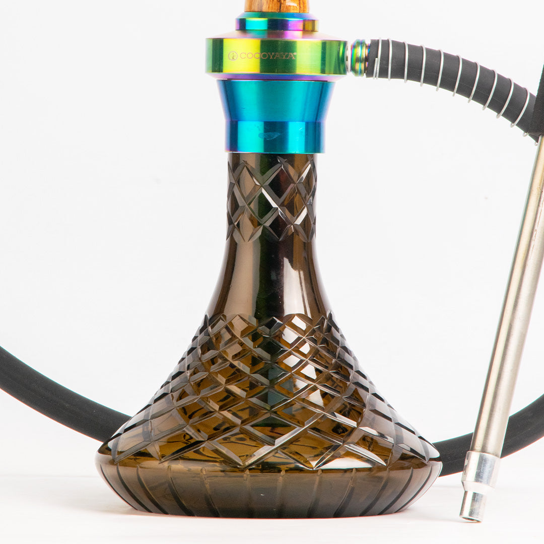 COCOYAYA Sydney Hookah - Rainbow Stem / Grey Base