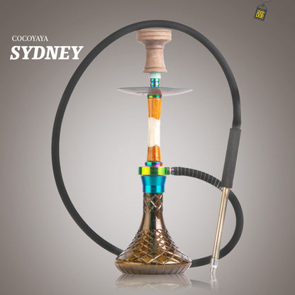 COCOYAYA Sydney Hookah - Rainbow Stem / Grey Base