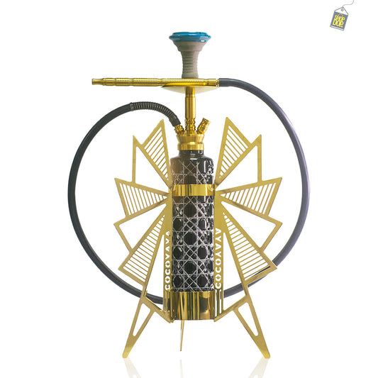 COCOYAYA Thunder Fly Hookah - Golden Wings / Black Base