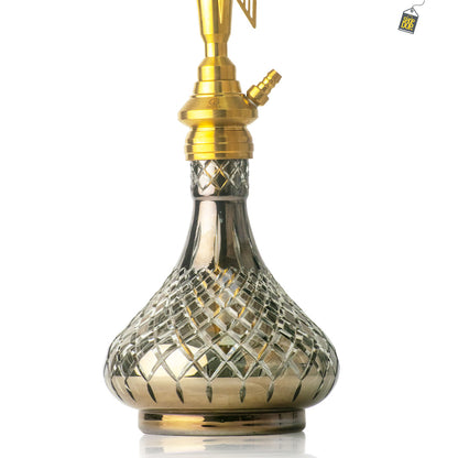 COCOYAYA Titan Hookah (Angel Series) - Gold Stem / Transparent Base