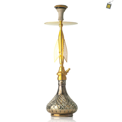 COCOYAYA Titan Hookah (Angel Series) - Gold Stem / Transparent Base