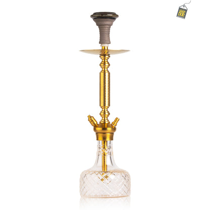 COCOYAYA Valencia Hookah - Gold / Transparent Base