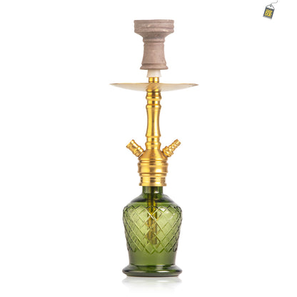 COCOYAYA VIP Amy Hookah - Gold Stem / Green Base