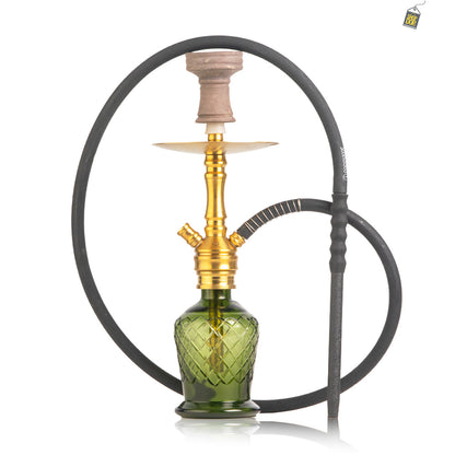 COCOYAYA VIP Amy Hookah - Gold Stem / Green Base