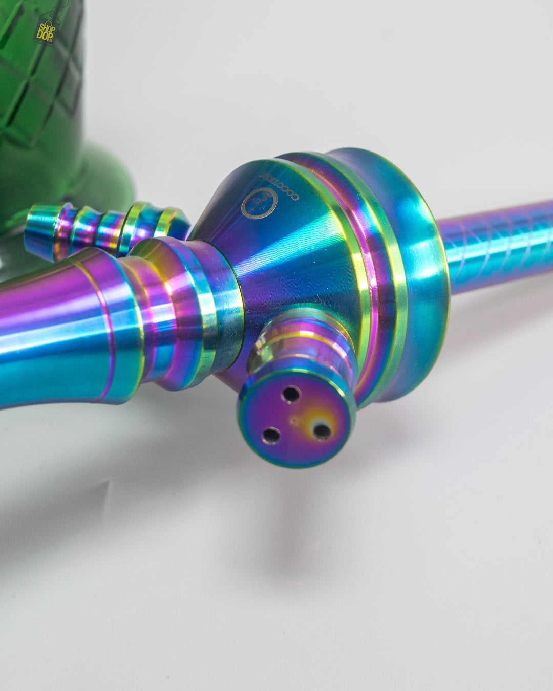 COCOYAYA VIP Amy Hookah - Rainbow Stem / Green Base