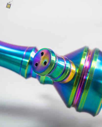 COCOYAYA VIP Amy Hookah - Rainbow Stem / Green Base