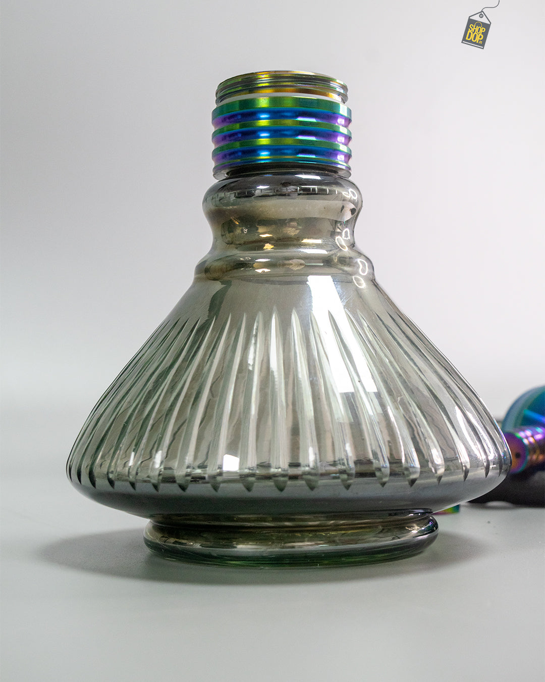 COCOYAYA VIP Micky Hookah - Rainbow Stem / Cut Glass Base