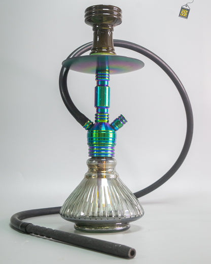 COCOYAYA VIP Micky Hookah - Rainbow Stem / Cut Glass Base