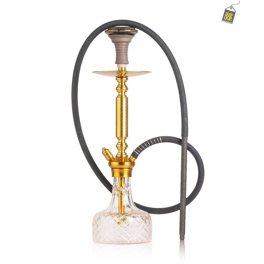 COCOYAYA Valencia Hookah - Gold / Transparent Base