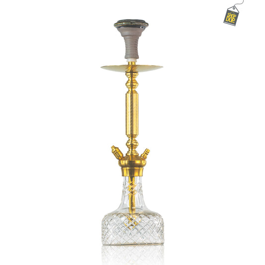 COCOYAYA Valencia Hookah - Gold / Transparent Base