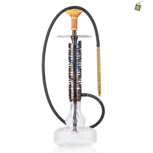 COCOYAYA Vivanta Hookah (Ferro Series) - Bronze Stem / Transparent Base