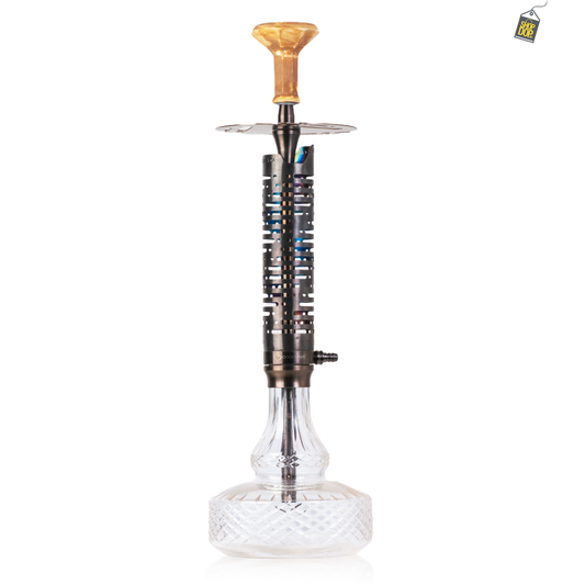 COCOYAYA Vivanta Hookah (Ferro Series) - Bronze Stem / Transparent Base