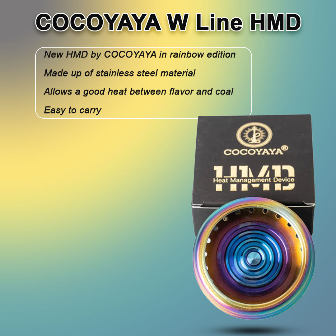 COCOYAYA W Line Hookah HMD - Rainbow