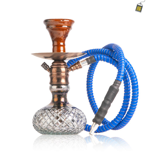 COCOYAYA X16 Hookah - Bronze Stem / Cut Glass Base