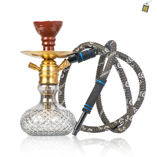 COCOYAYA X17 Hookah - Gold / Cut Glass Base