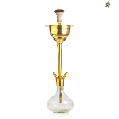 COCOYAYA Yara Pro Hookah - Gold Stem (Transparent Base)