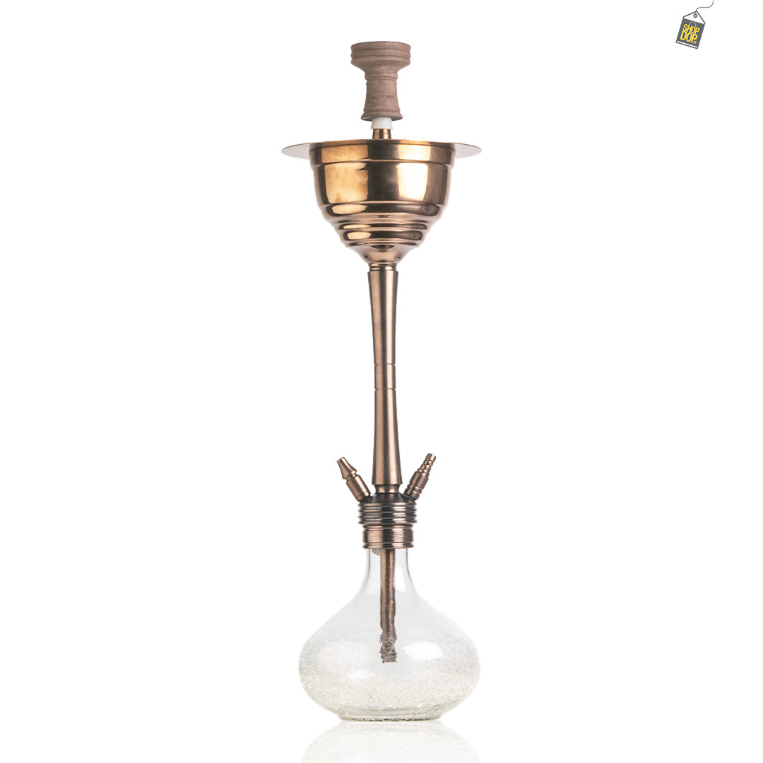 COCOYAYA Yara Pro Hookah - Bronze Stem (Transparent Base)