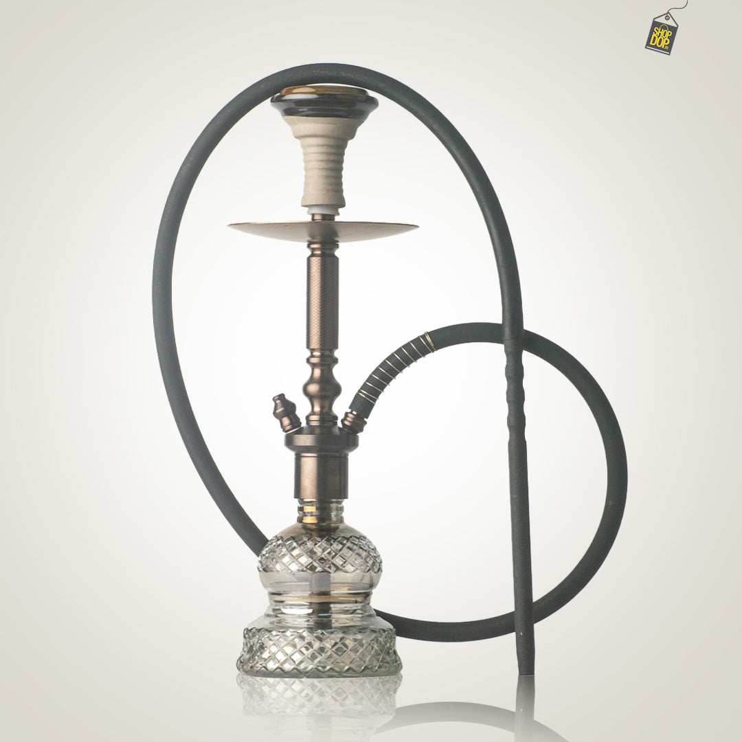 COCOYAYA Boris Hookah - Bronze Stem / Cut Glass Base