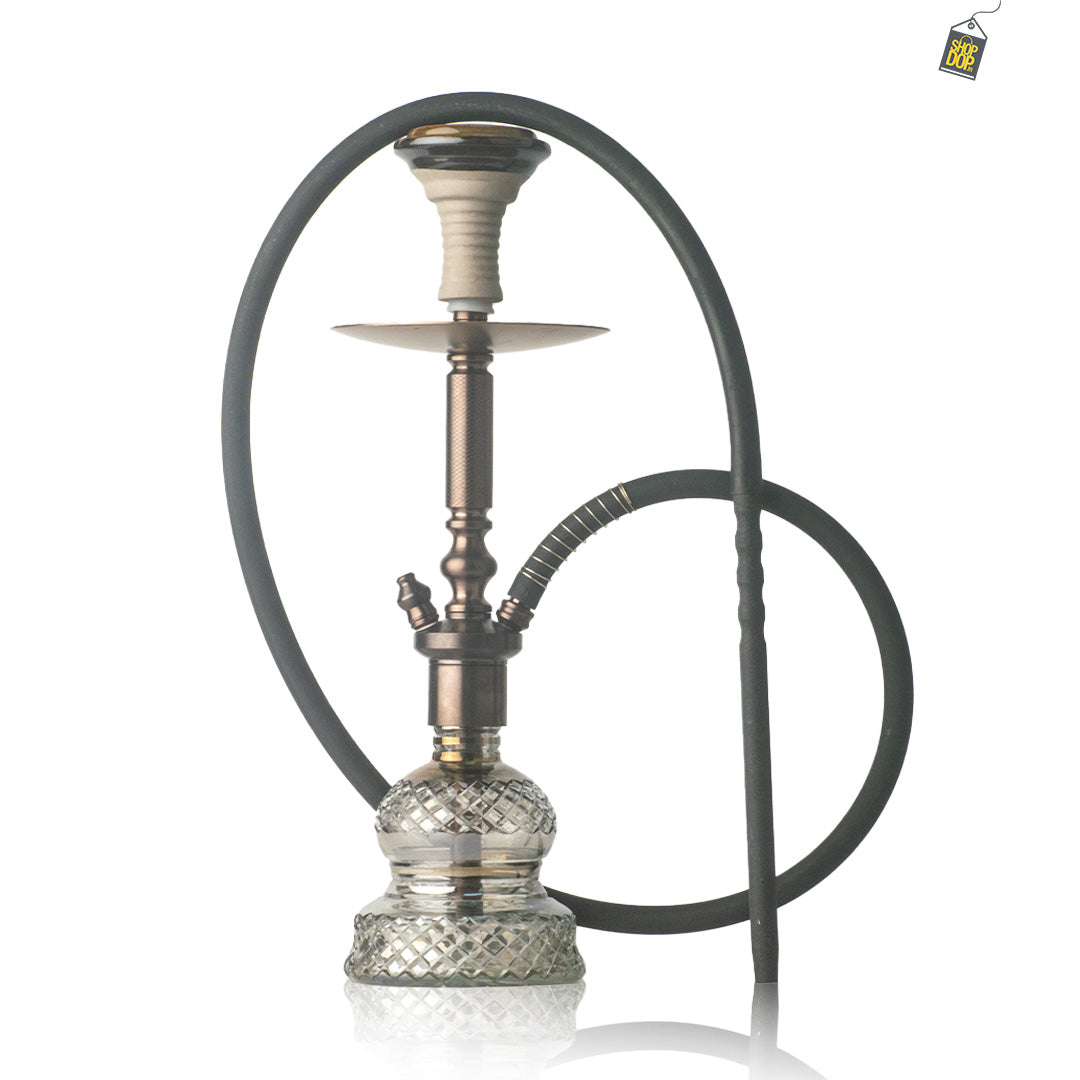 COCOYAYA Boris Hookah - Bronze Stem / Cut Glass Base