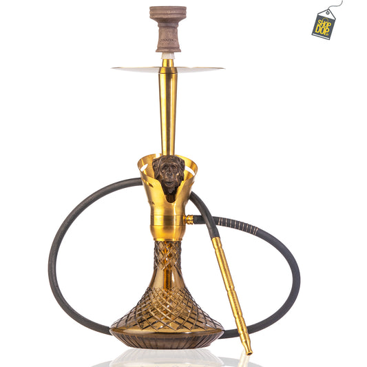 COCOYAYA Baku Gorilla Hookah - Golden (Grey Base)