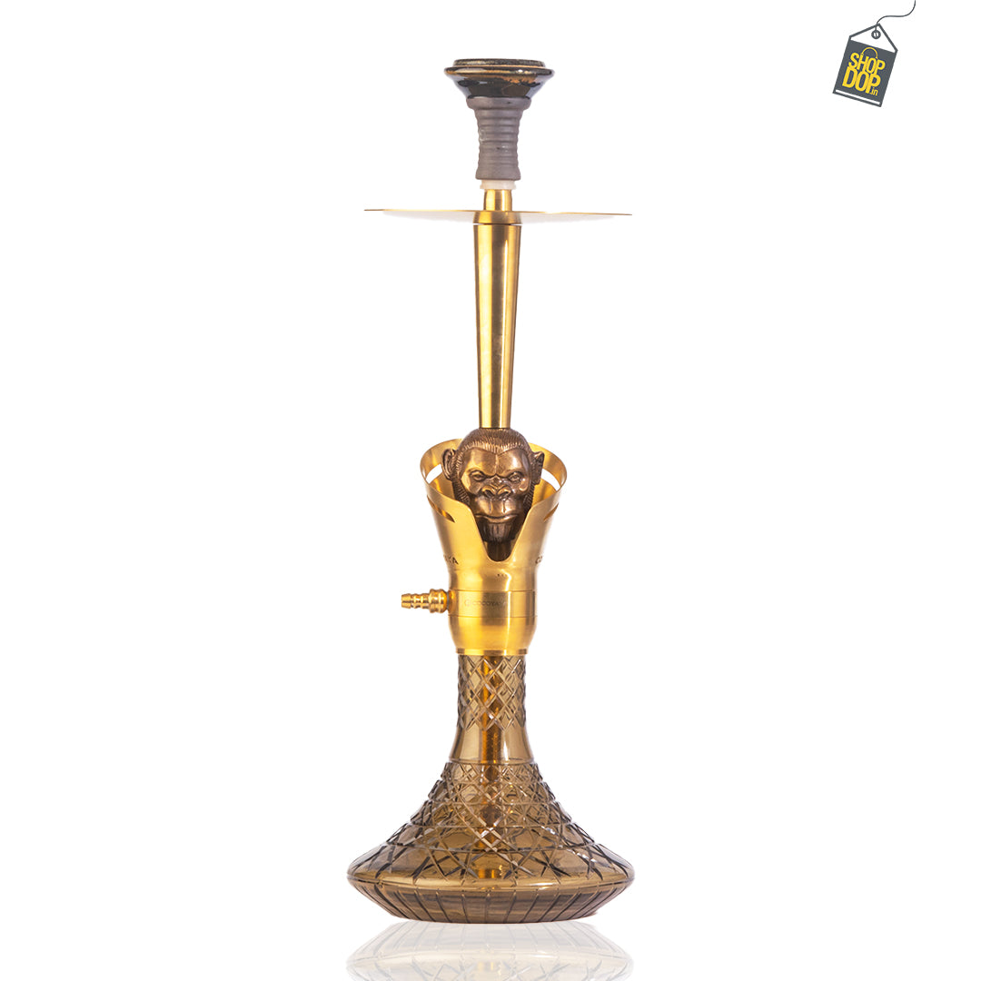 COCOYAYA Baku Kong Hookah - Golden (Grey Base)