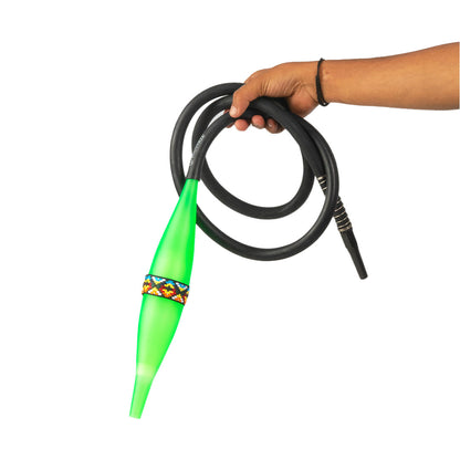 COCOYAYA Bazooka Handle with Silicone Hookah Pipe - Green