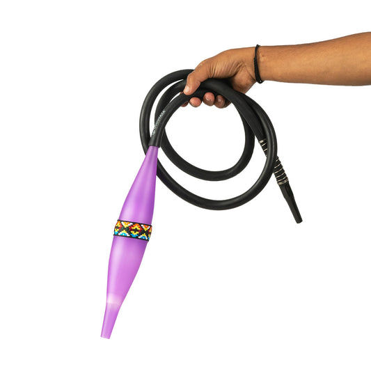 COCOYAYA Bazooka Handle with Silicone Hookah Pipe - Purple