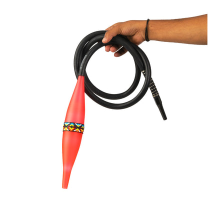 COCOYAYA Bazooka Handle with Silicone Hookah Pipe - Red