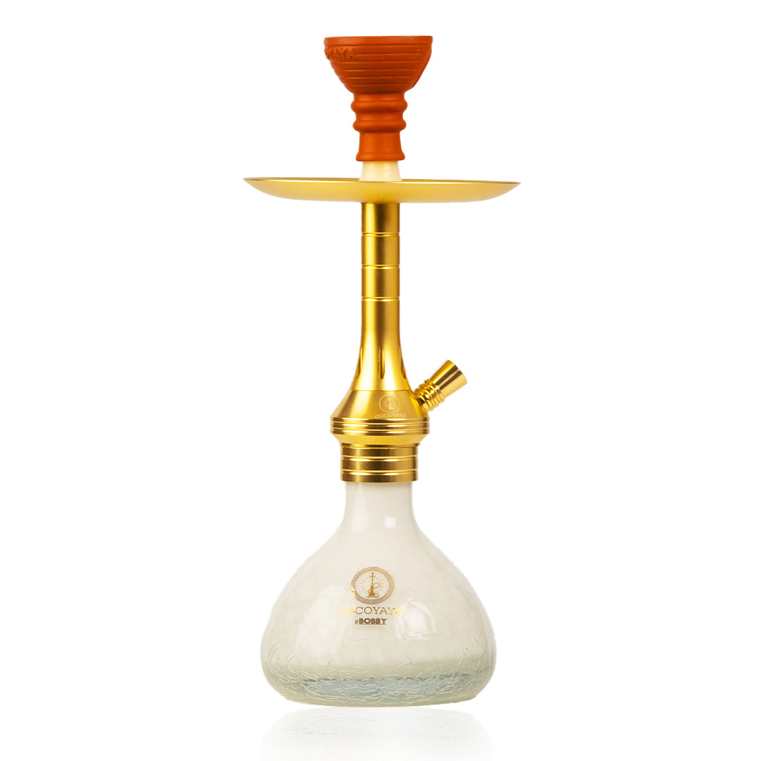 COCOYAYA Bobby Hookah - Golden (White Crackle)