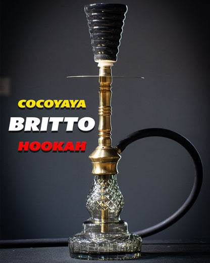 COCOYAYA Britto Hookah - Gold/Grey Base