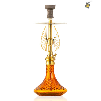 COCOYAYA Draco Hookah - Golden Stem / Amber Base