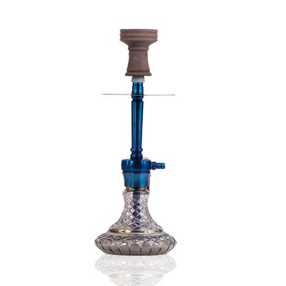 COCOYAYA Felix Hookah (Conquer Series) - Blue Stem (Cut Glass Base)