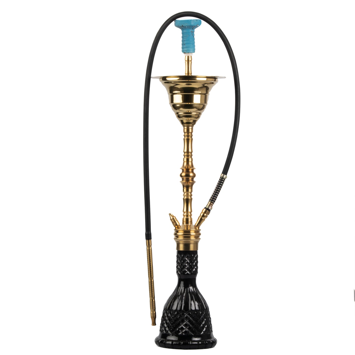 COCOYAYA Gamaliya Hookah - Golden Stem / Black Base