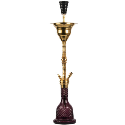 COCOYAYA Gamaliya Hookah - Golden Stem / Purple Base