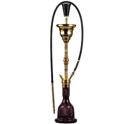 COCOYAYA Gamaliya Hookah - Golden Stem / Purple Base