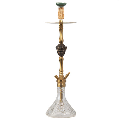 COCOYAYA Jungle Series Kong Hookah - Golden (Transparent Base)