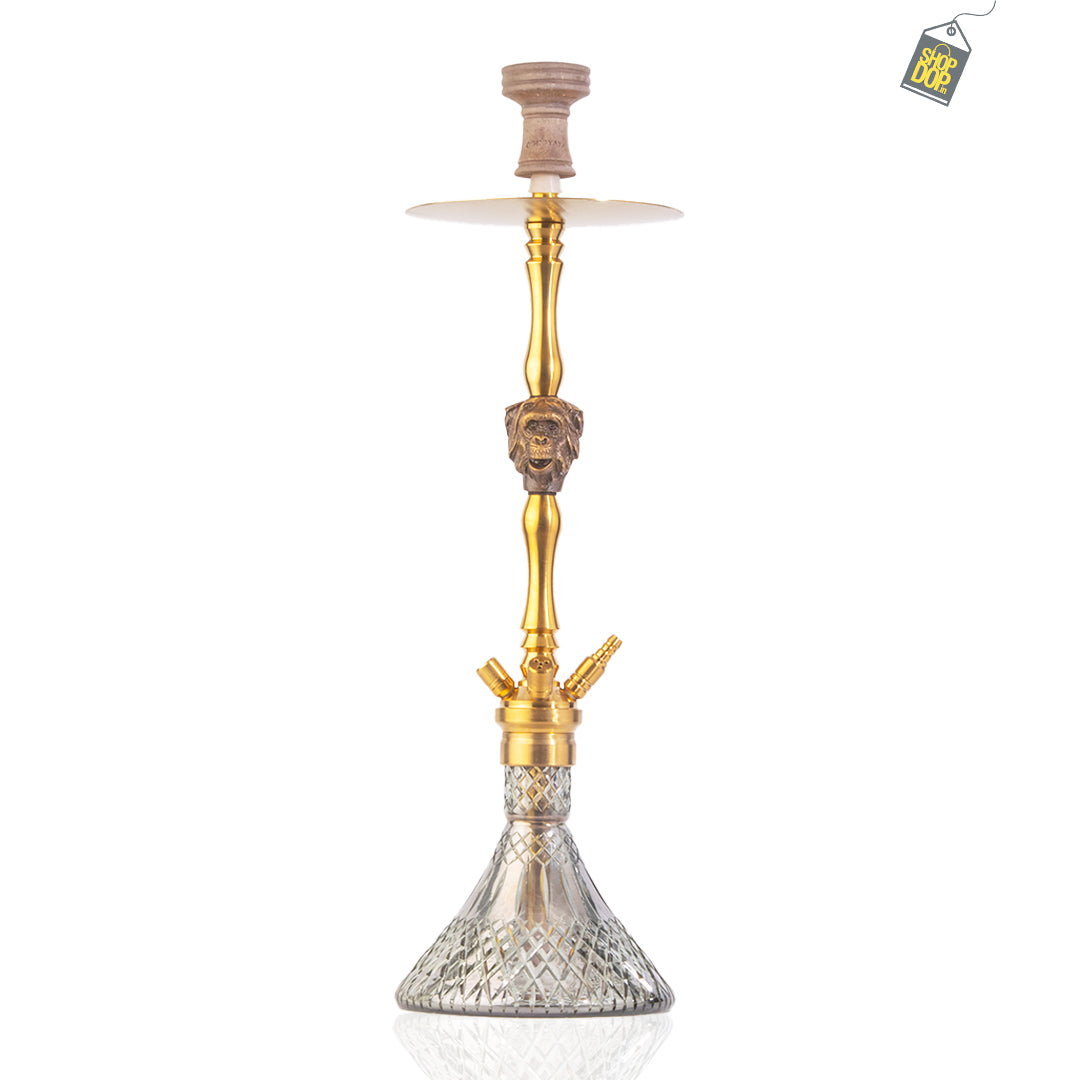 COCOYAYA Jungle Series Mojo Hookah - Golden (Transparent Base)