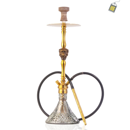 COCOYAYA Jungle Series Mojo Hookah - Golden (Transparent Base)