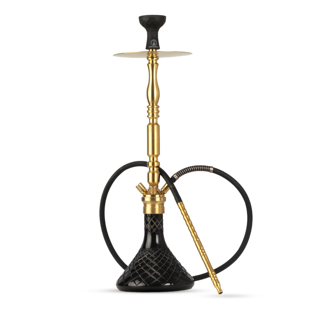 COCOYAYA King Series Hookah - Golden / Black Base