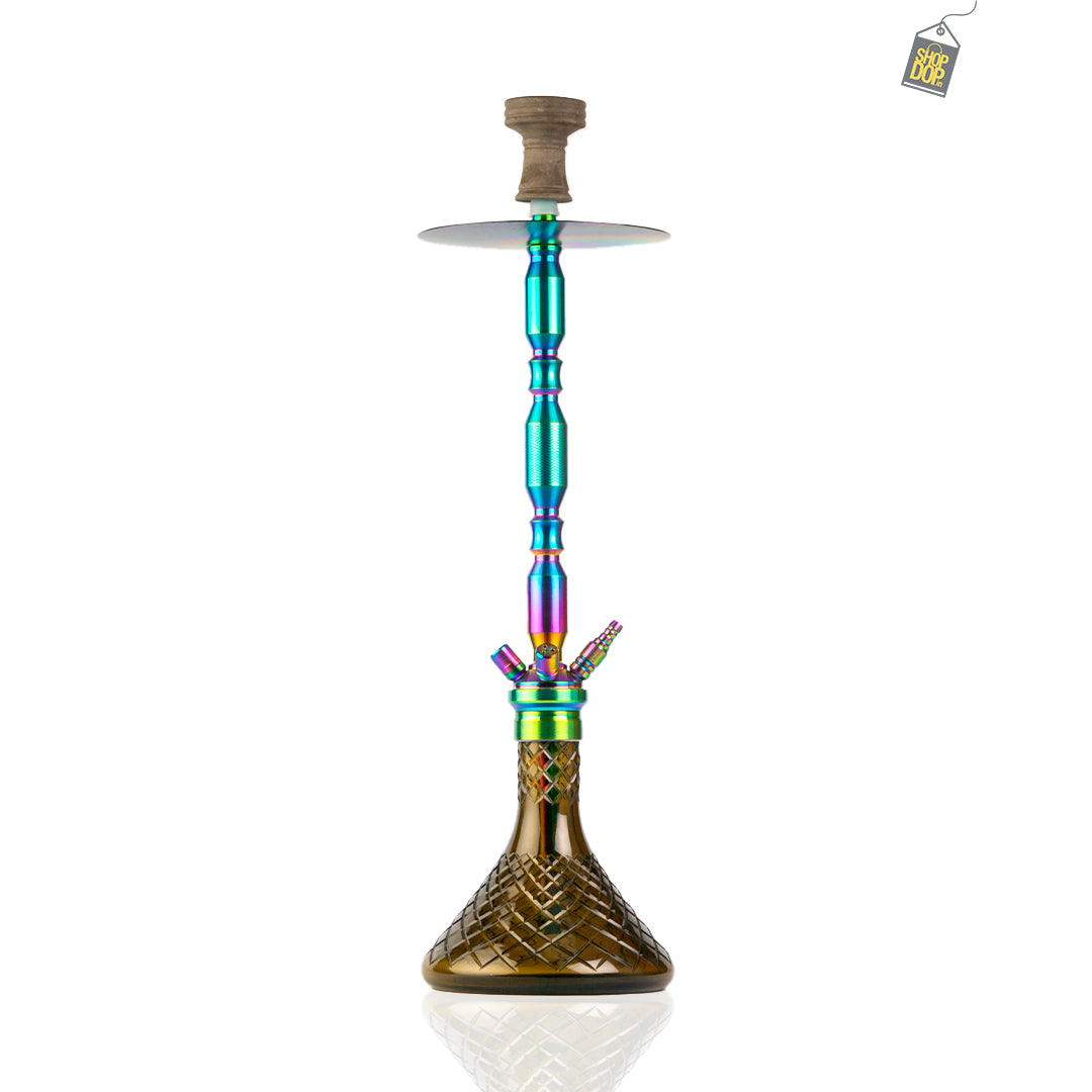 COCOYAYA King Series Hookah - Rainbow (Grey Base)