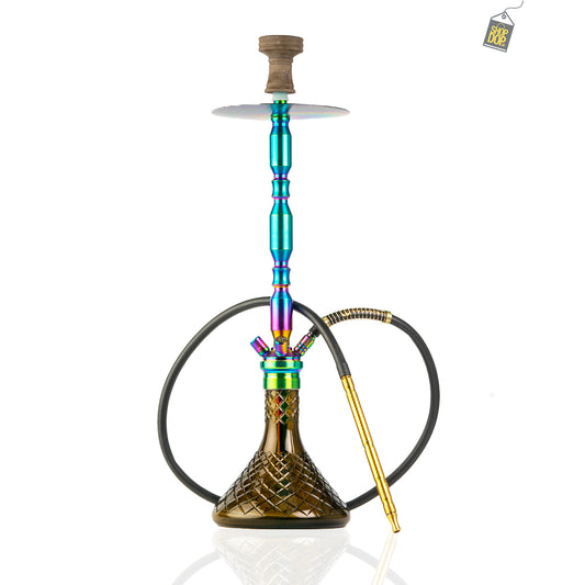 COCOYAYA King Series Hookah - Rainbow (Grey Base)