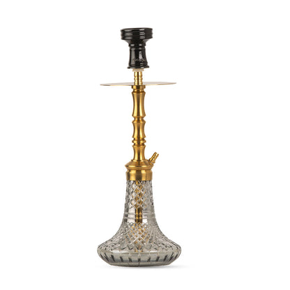 COCOYAYA M19 Hookah - Golden / Cut Glass Base