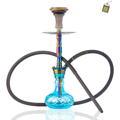 COCOYAYA Milan Hookah - Rainbow (Sky Blue Base)