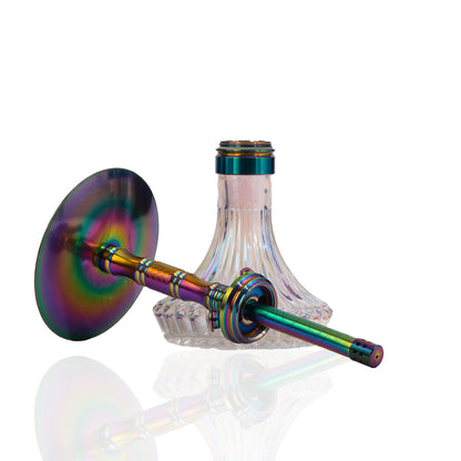 COCOYAYA Milan Hookah - Rainbow (Transparent Base)