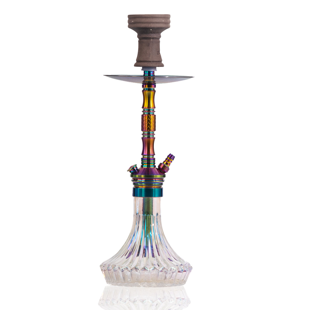 COCOYAYA Milan Hookah - Rainbow (Transparent Base)