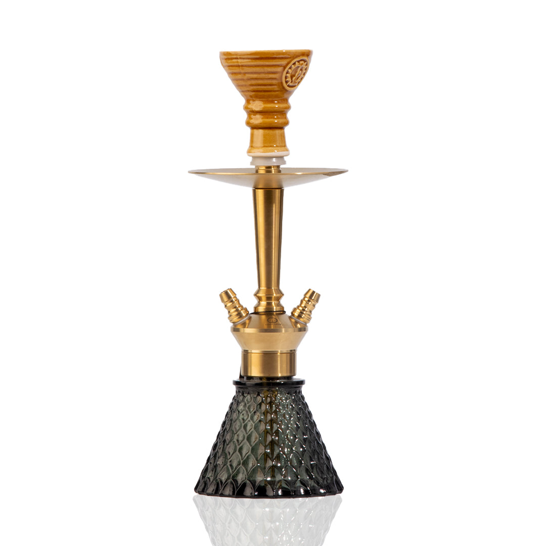 COCOYAYA Milo Hookah (Conquer Series) - Gold Stem / Black Base