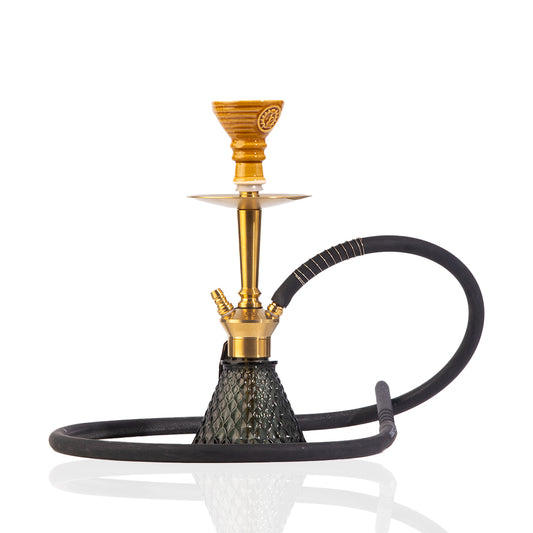 COCOYAYA Milo Hookah (Conquer Series) - Gold Stem / Black Base