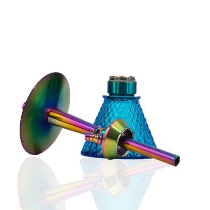 COCOYAYA Milo Hookah (Conquer Series) - Rainbow / Blue Base